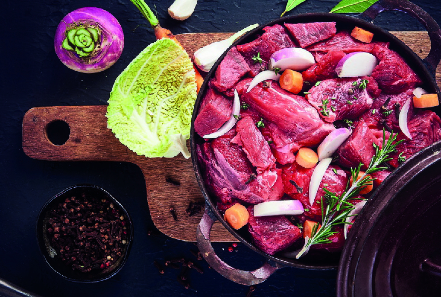 VIANDE BOVINE : BOURGUIGNON À MIJOTER