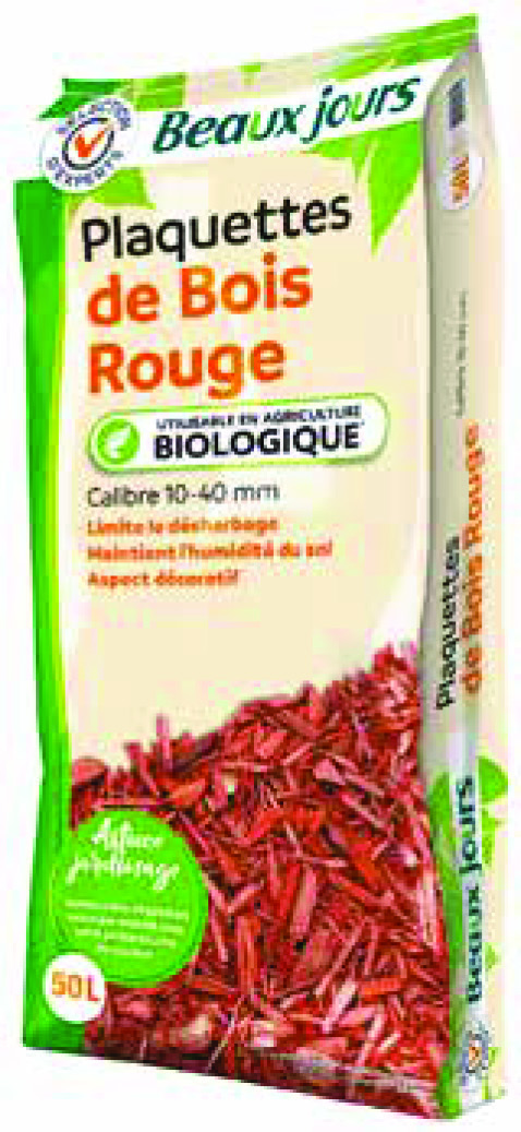 PLAQUETTES DE BOIS ROUGE