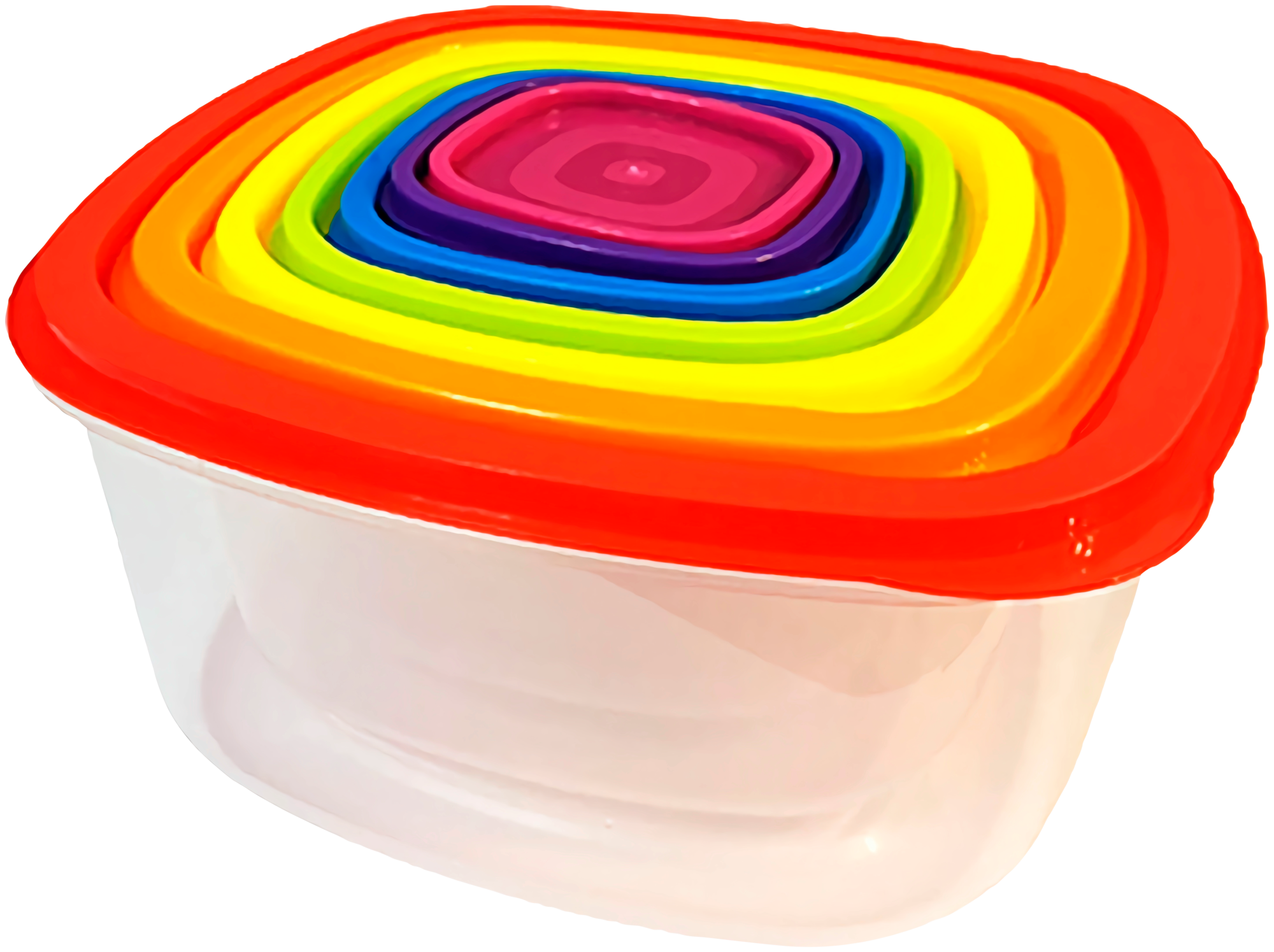 SET DE 7 BOÎTES PLASTIQUE EMPILABLES