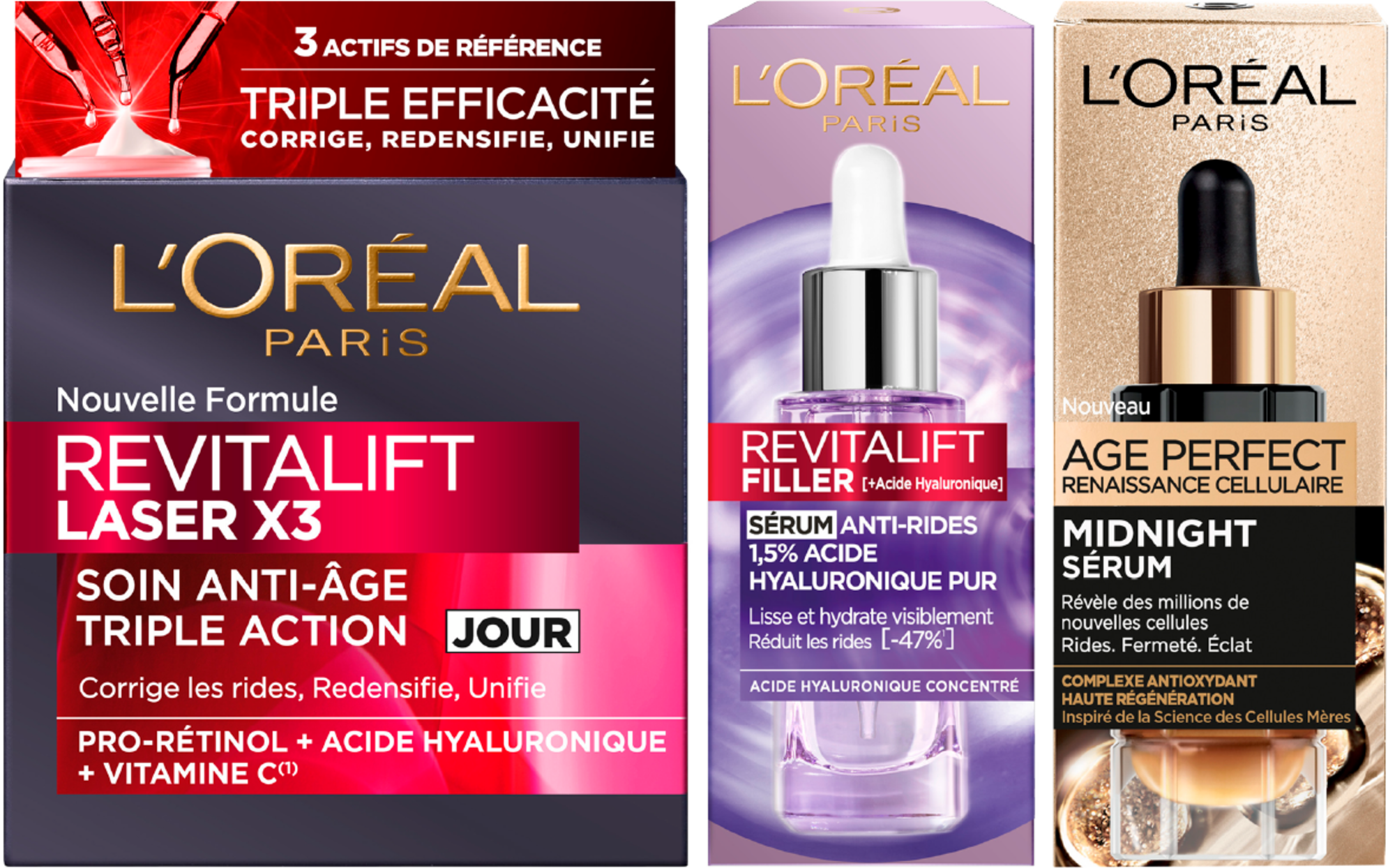SUR LES PRODUITS PRESENTS EN MAGASIN DE LA GAMME SOIN VISAGE "L'OREAL PARIS"