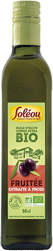 HUILE D'OLIVE VIERGE EXTRA BIO FRUITÉE EXTRAITE À FROID