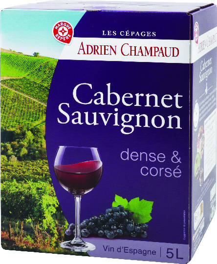 V.S.I.G.(1) VIN D’ESPAGNE ADRIEN CHAMPAUD CABERNET SAUVIGNON