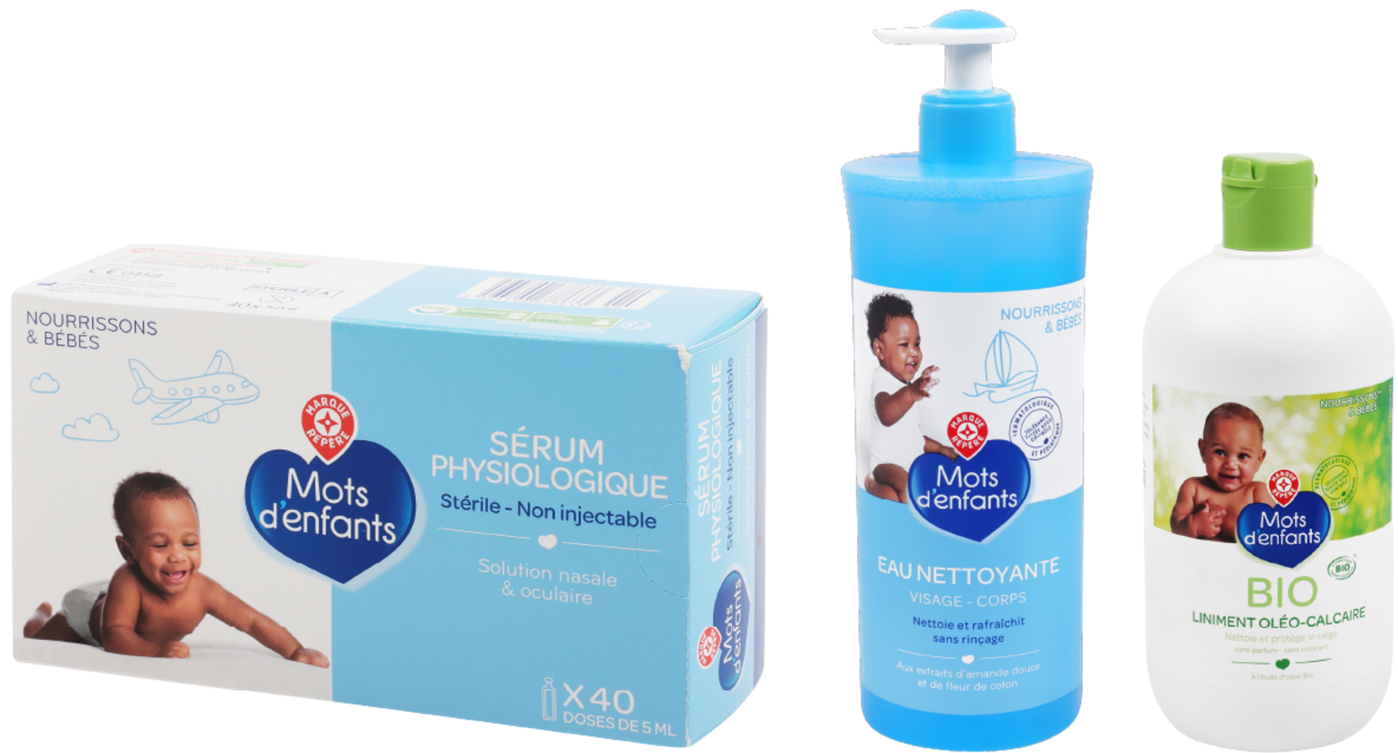 SUR LES PRODUITS PRÉSENTS EN MAGASIN DE LA GAMME HYGIÈNE BÉBÉ "MOTS D’ENFANTS" ET "MOTS D’ENFANTS BIO" (HORS COTON ET LINGETTES)