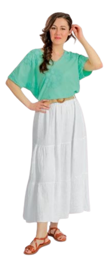 TEE-SHIRT MANCHES COURTES FLEUR