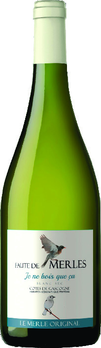 I.G.P(1) CÔTES DE GASCOGNE FAUTE DE MERLES JE NE BOIS QUE ÇA LE MERLE ORIGINAL