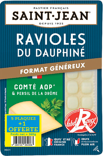 RAVIOLES DU DAUPHINÉ 
COMTÉ AOP & PERSIL 
DE LA DRÔME LABEL ROUGE
