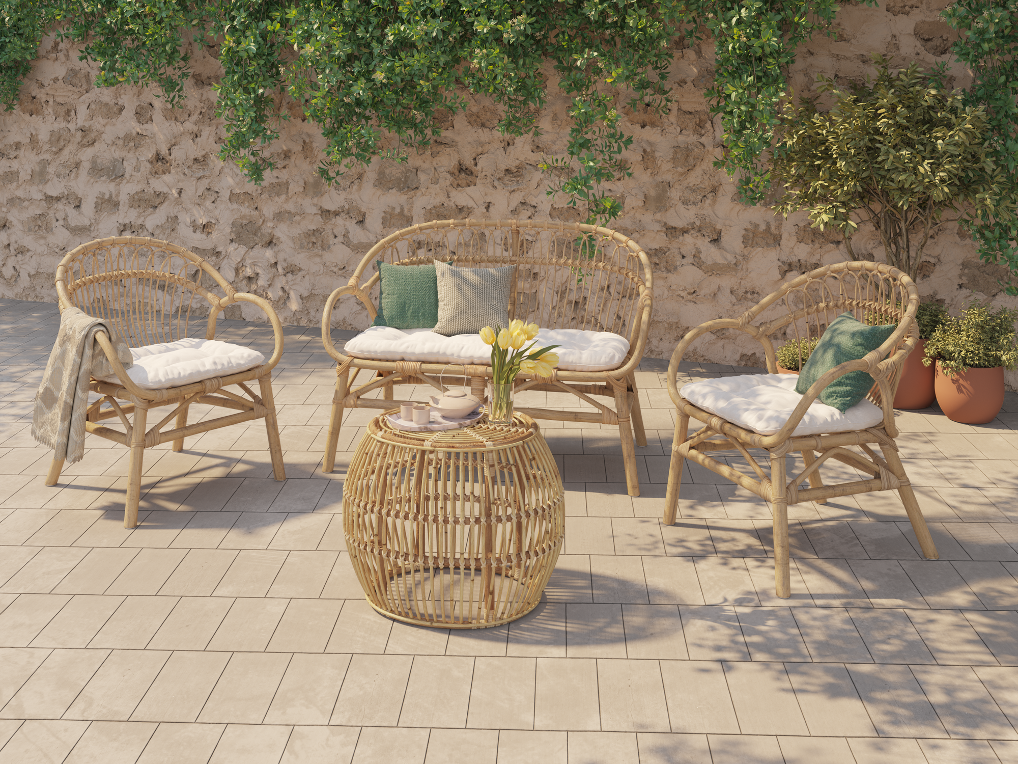 SALON DE JARDIN 4 PIÈCES