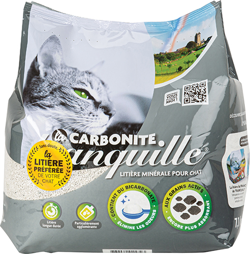 LITIÈRE MINÉRALE POUR CHAT 
LA CARBONITE