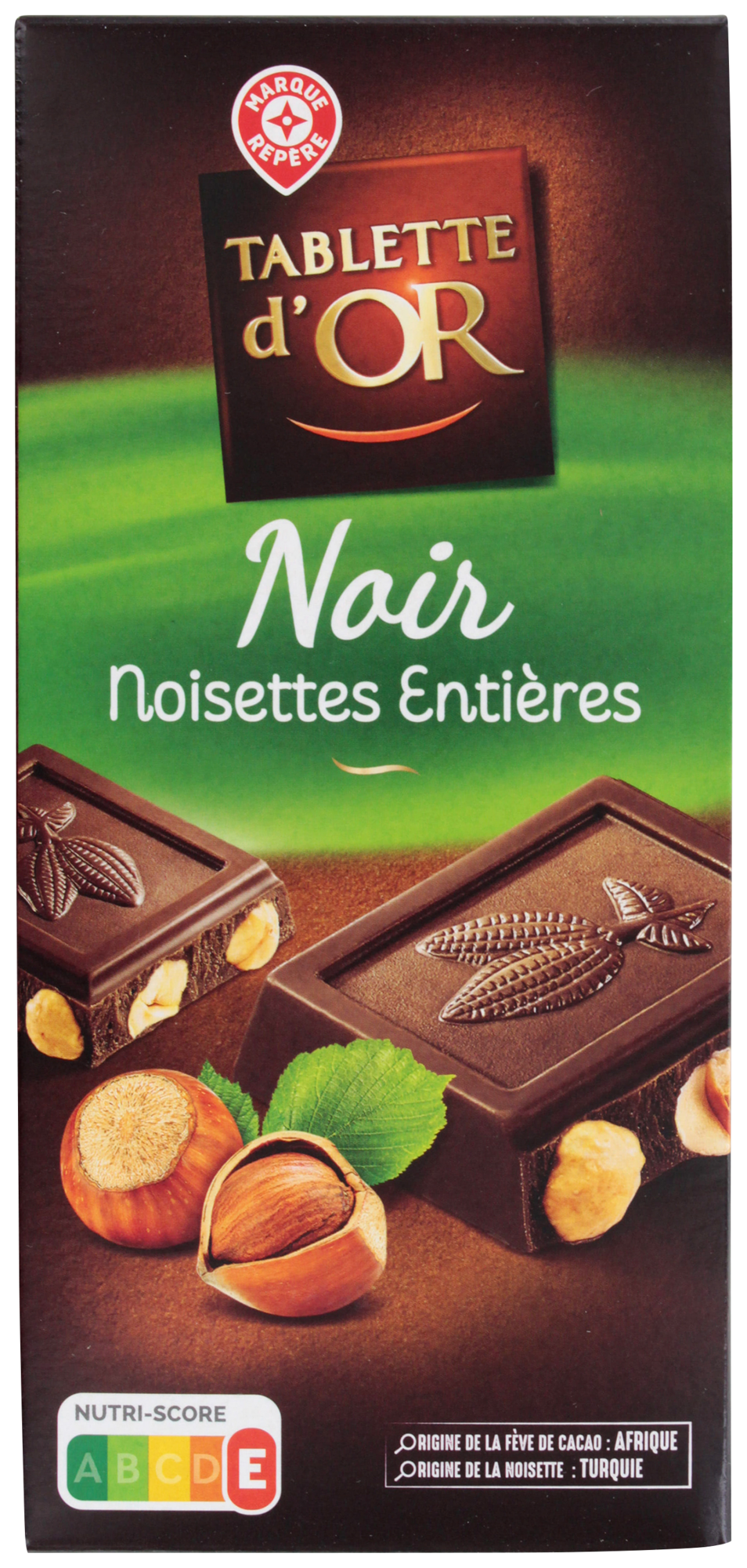 CHOCOLAT NOIR NOISETTES ENTIÈRES