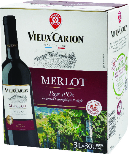 I.G.P(1) PAYS D’OC(3) VIEUX CARION MERLOT