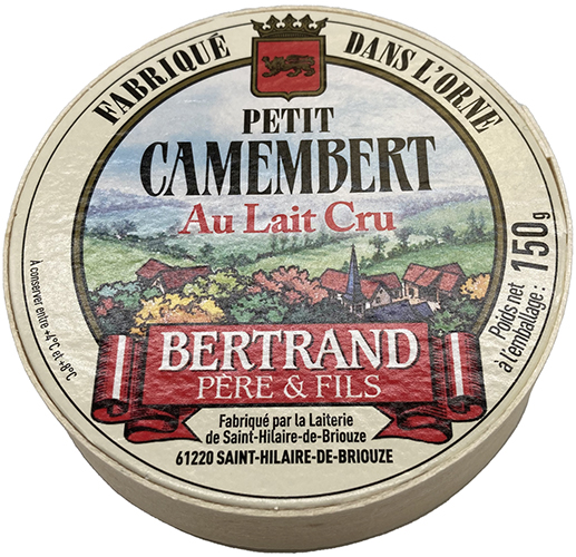 PETIT CAMEMBERT AU LAIT CRU 22% MAT.GR.