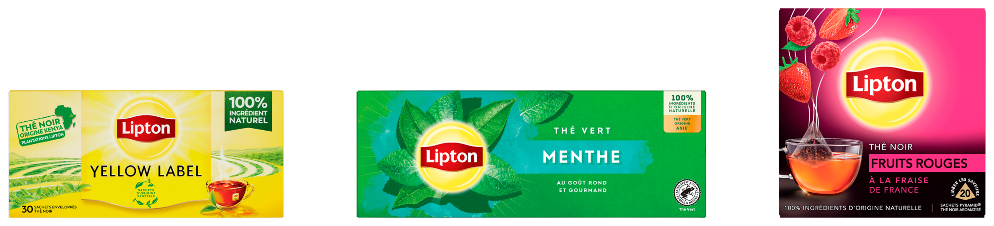 SUR LES PRODUITS PRÉSENTS EN MAGASIN DE LA GAMME THÉS ET INFUSIONS LIPTON