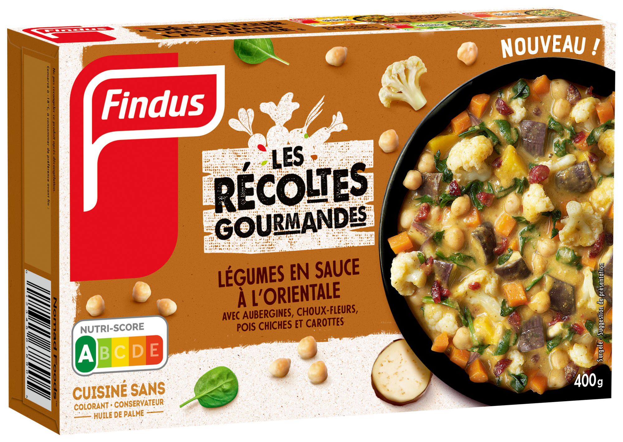 Les récoltes gourmandes : Légumes en sauce à l'Orientale surgelées