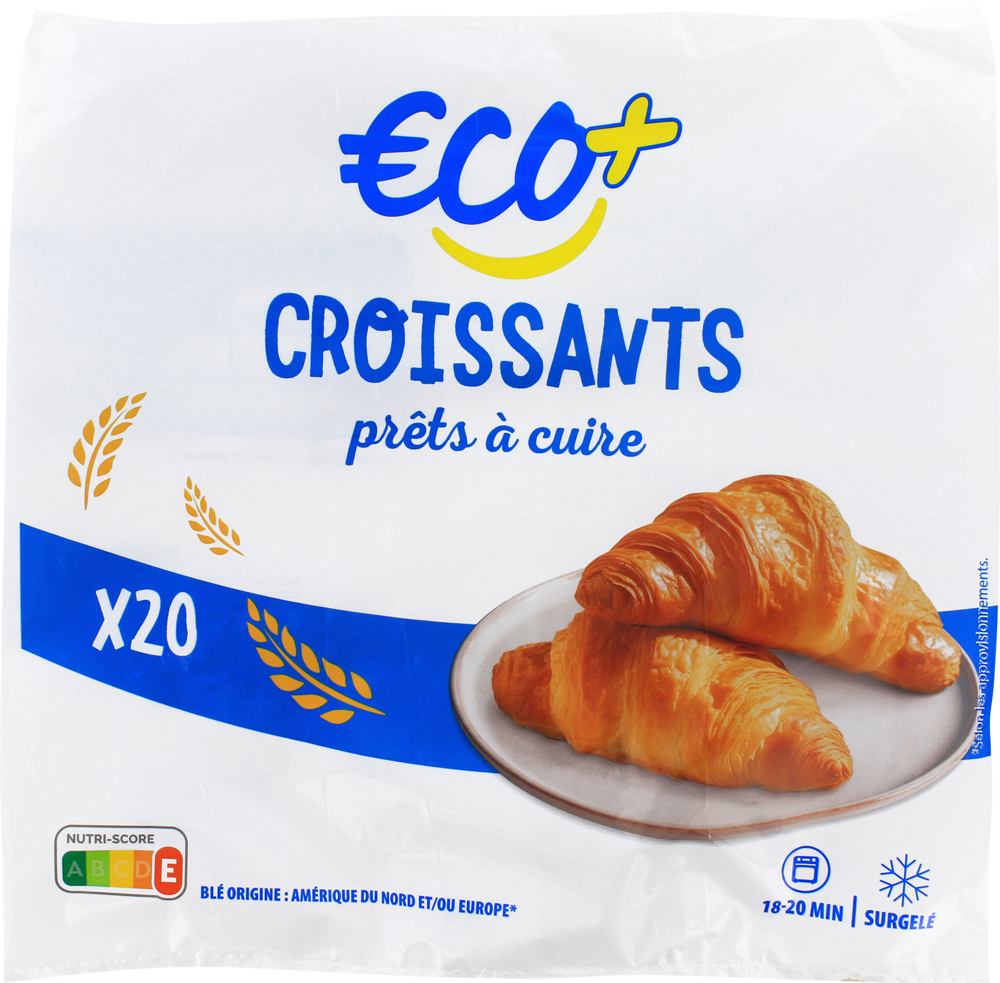 20 CROISSANTS SURGELÉS