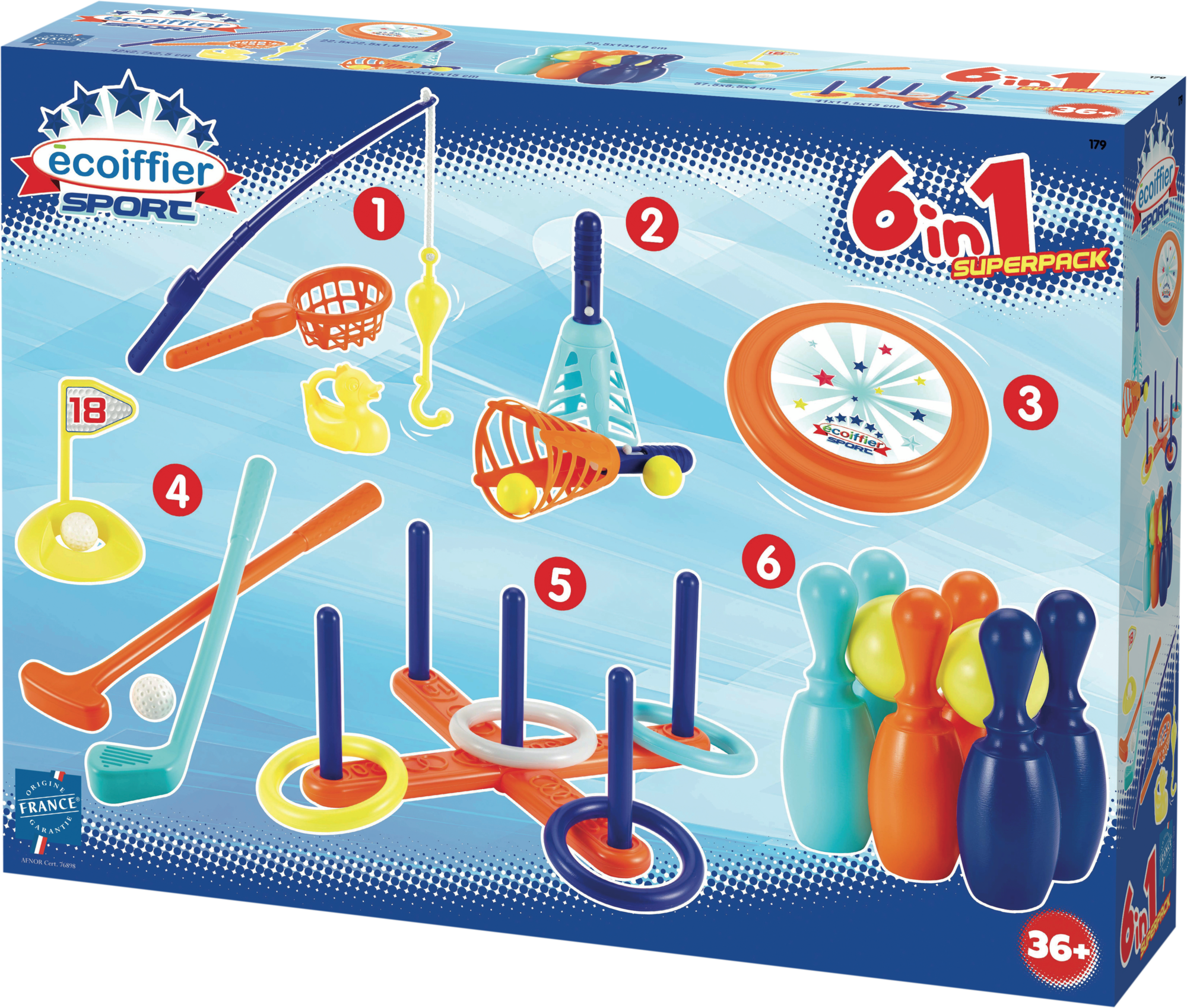 COFFRET DE SPORT 6 EN 1