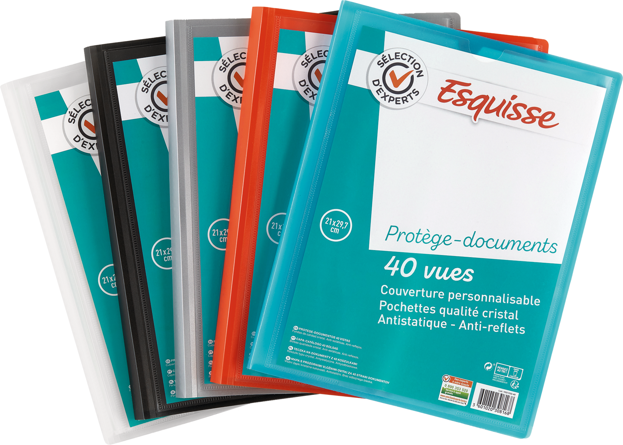 PROTÈGE-DOCUMENTS 40 VUES "ESQUISSE"