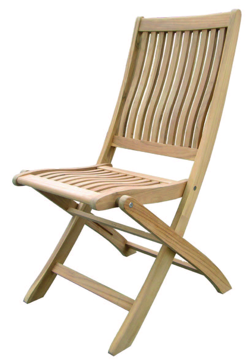 CHAISE DE JARDIN PLIANTE EN TECK