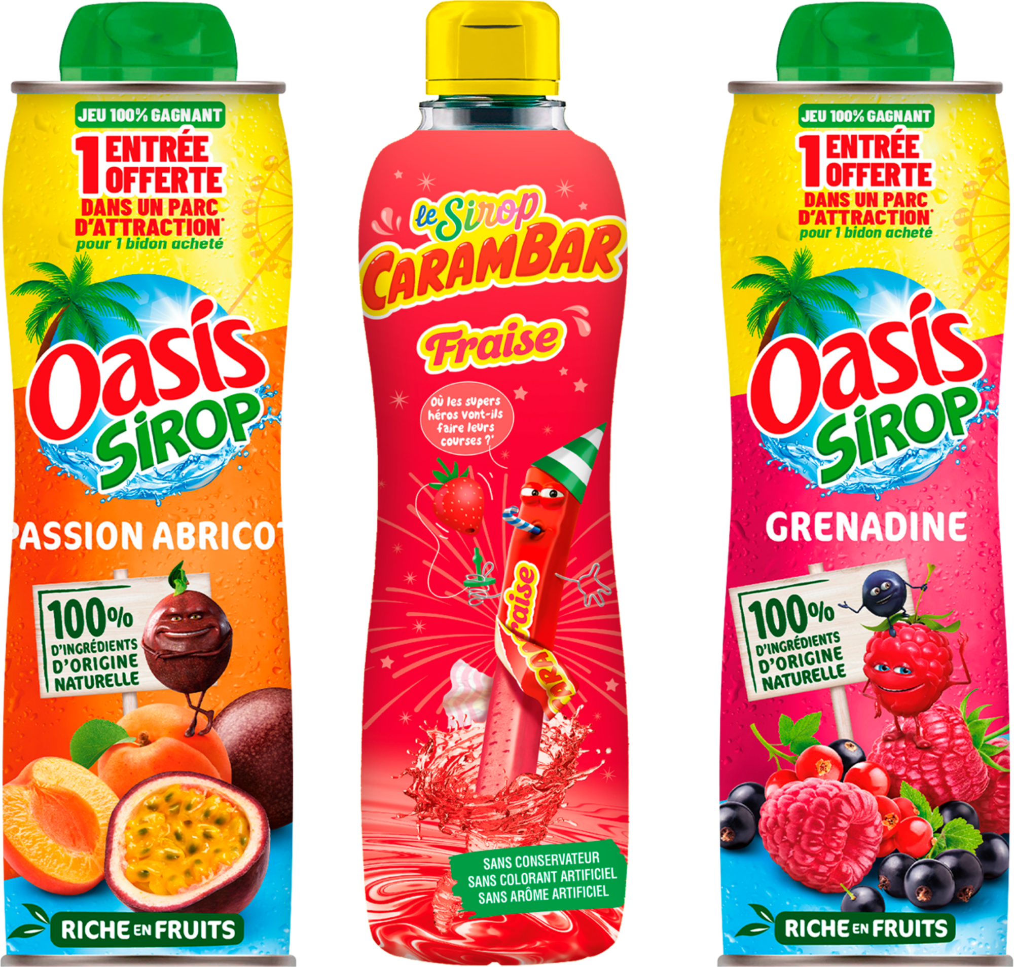 SUR LES PRODUITS PRÉSENTS EN MAGASIN DES GAMMES "OASIS" ET "CARAMBAR"