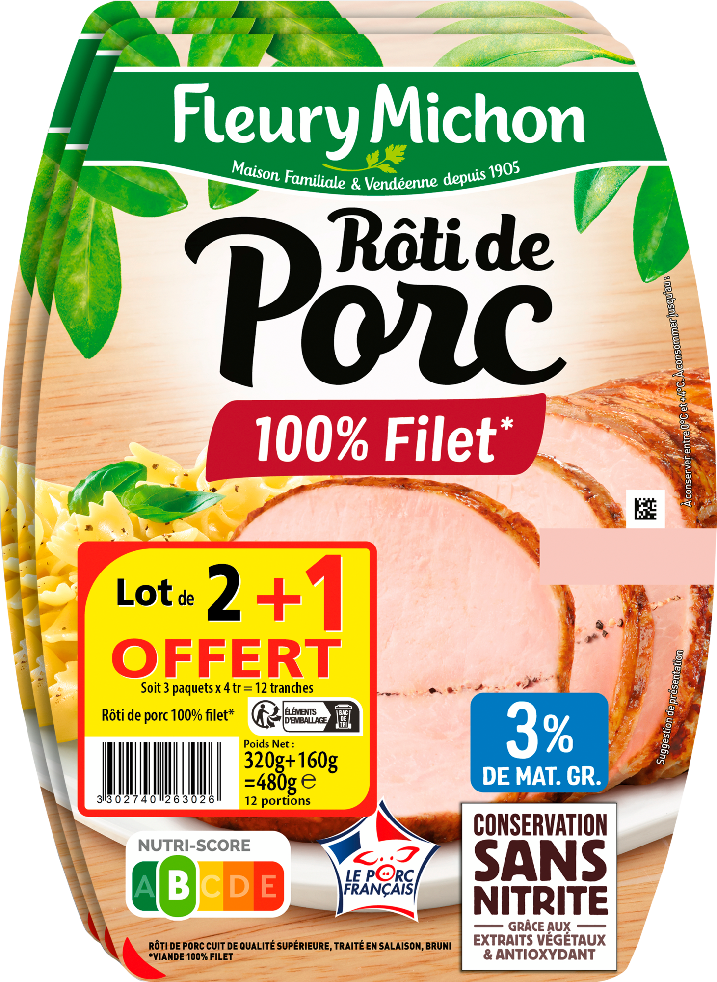 Rôti de porc 100% filet