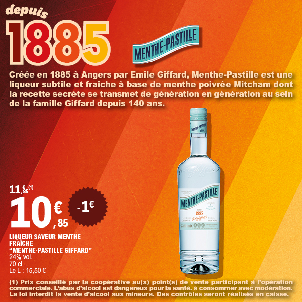 LIQUEUR SAVEUR MENTHE FRAÎCHE