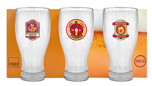 3 CHOPES À BIÈRE TRADITION