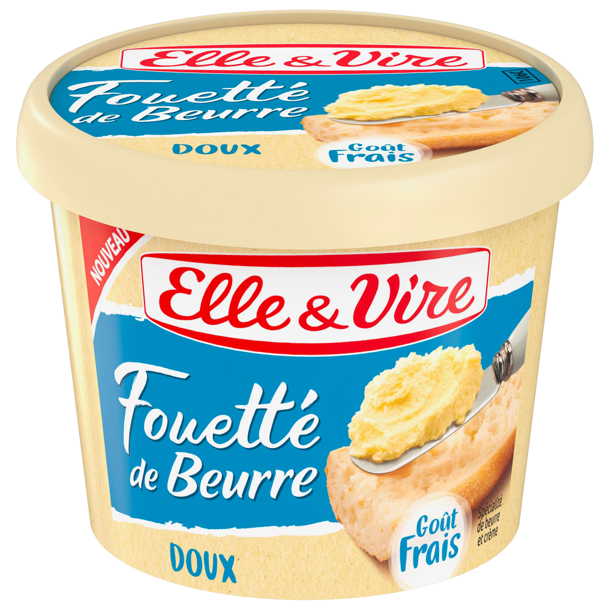 FOUETTÉ DE BEURRE DOUX OU DEMI-SEL