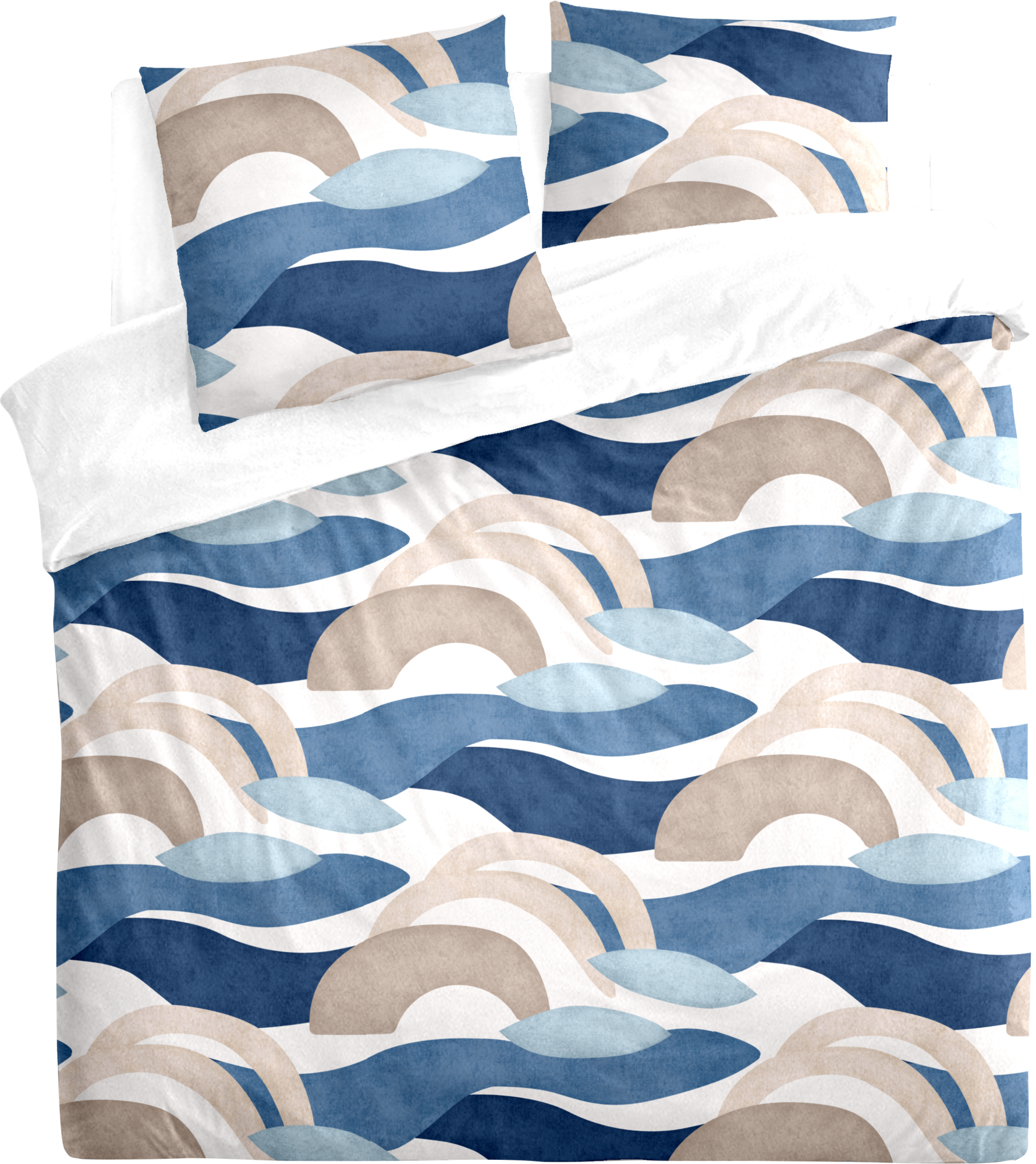 PARURE HOUSSE DE COUETTE 200X200 CM + 2 TAIES D'OREILLER 63X63 CM