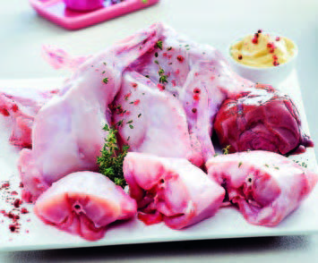 LAPIN ENTIER DÉCOUPE