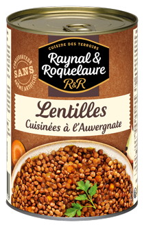 LENTILLES CUISINÉES À L'AUVERGNATE