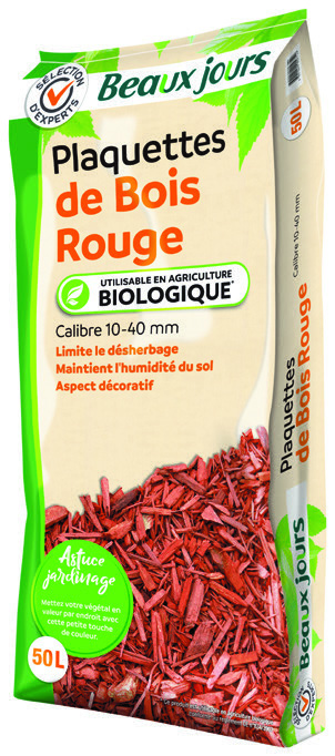 PLAQUETTES DE BOIS ROUGE