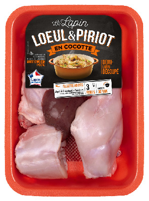 DEMI-LAPIN DÉCOUPÉ
