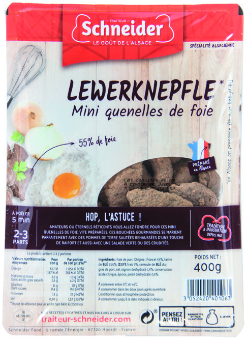 LEWERKNEPFLE MINI QUENELLES DE FOIE