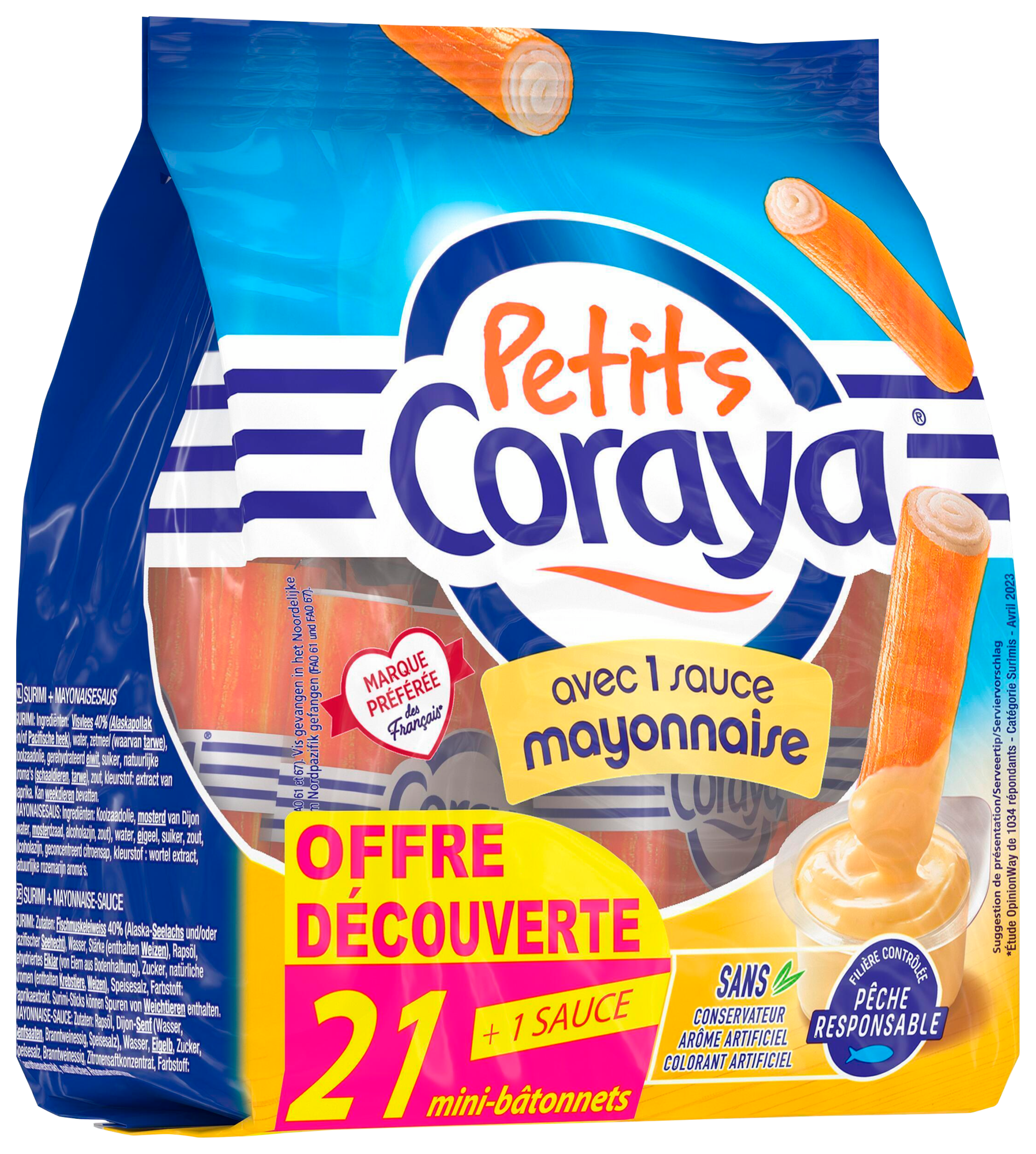Petits coraya sauce mayonnaise