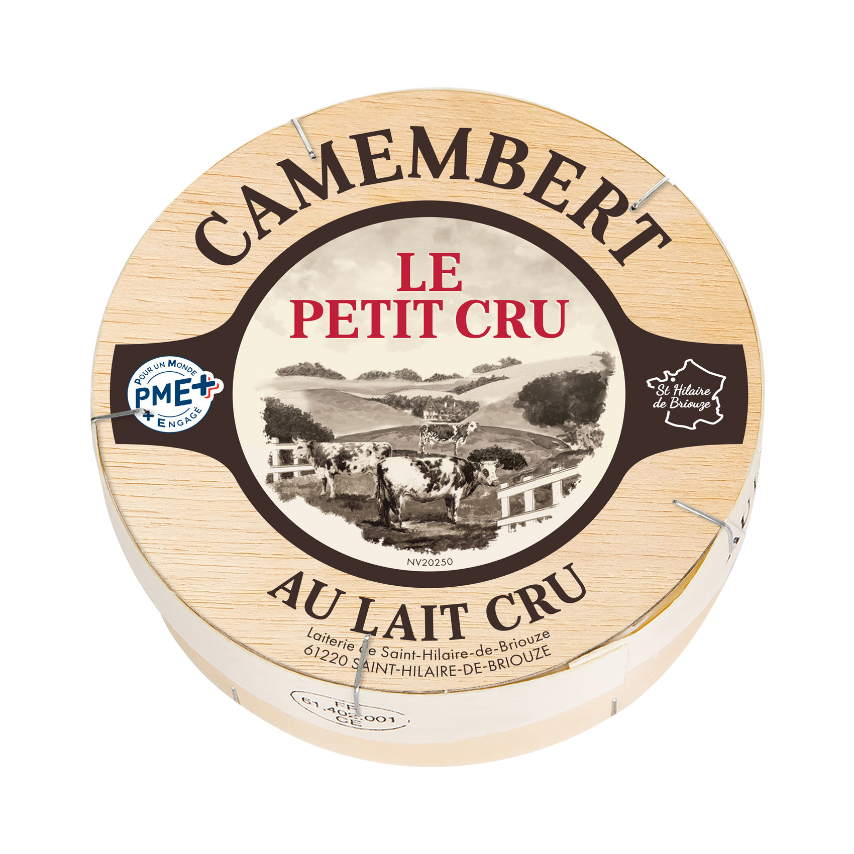 CAMEMBERT LE PETIT CRU
22% MAT. GR.