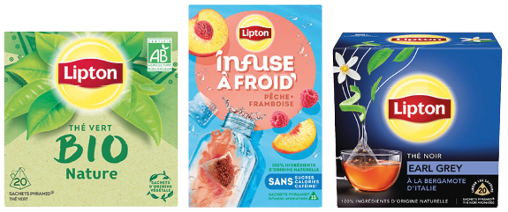 SUR LES PRODUITS PRÉSENTS EN MAGASIN DE LA GAMME "LIPTON"
