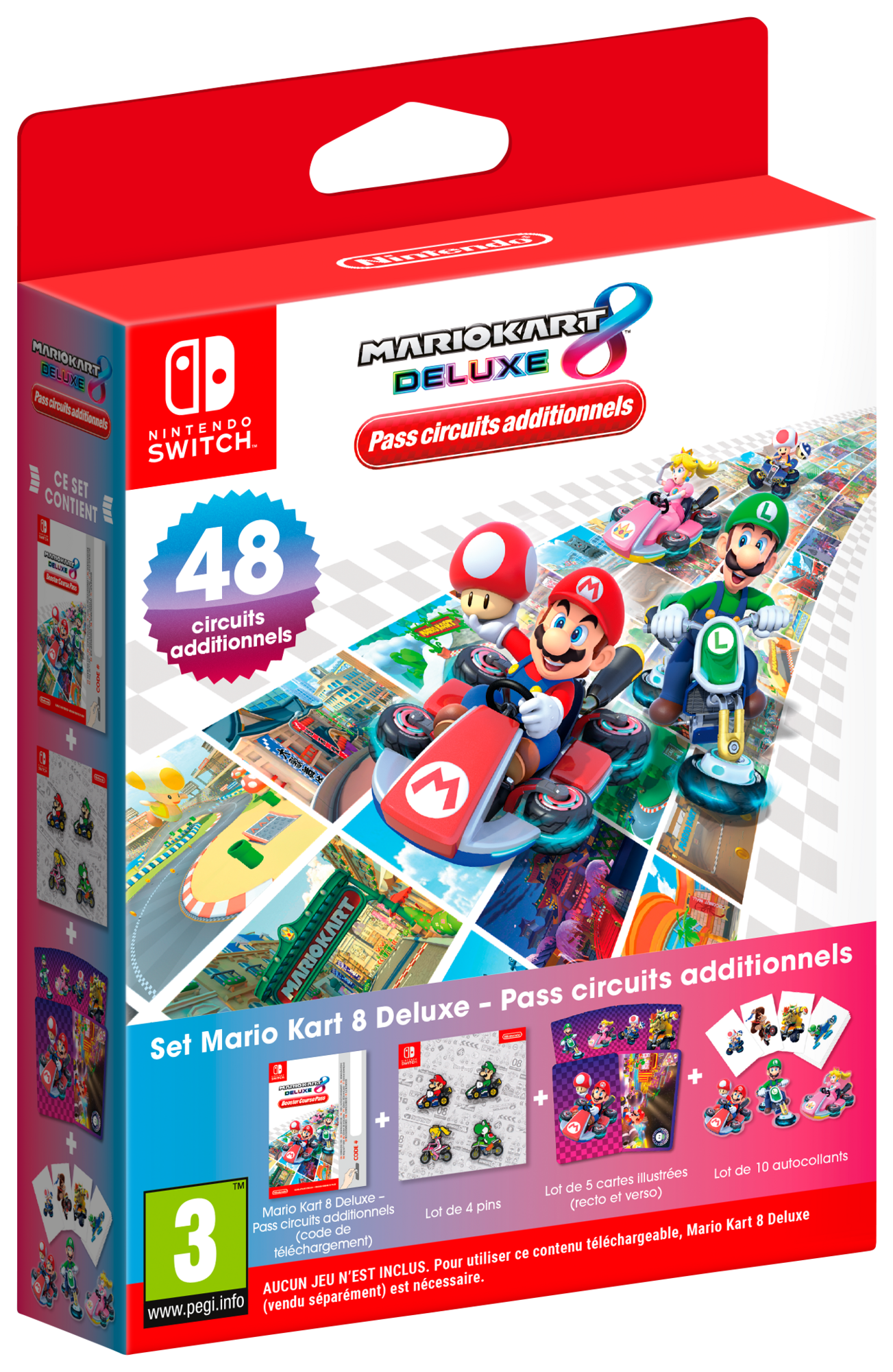 MARIO KART 8 DELUXE + PASS 48 CIRCUITS ADDITIONNELS SWITCH