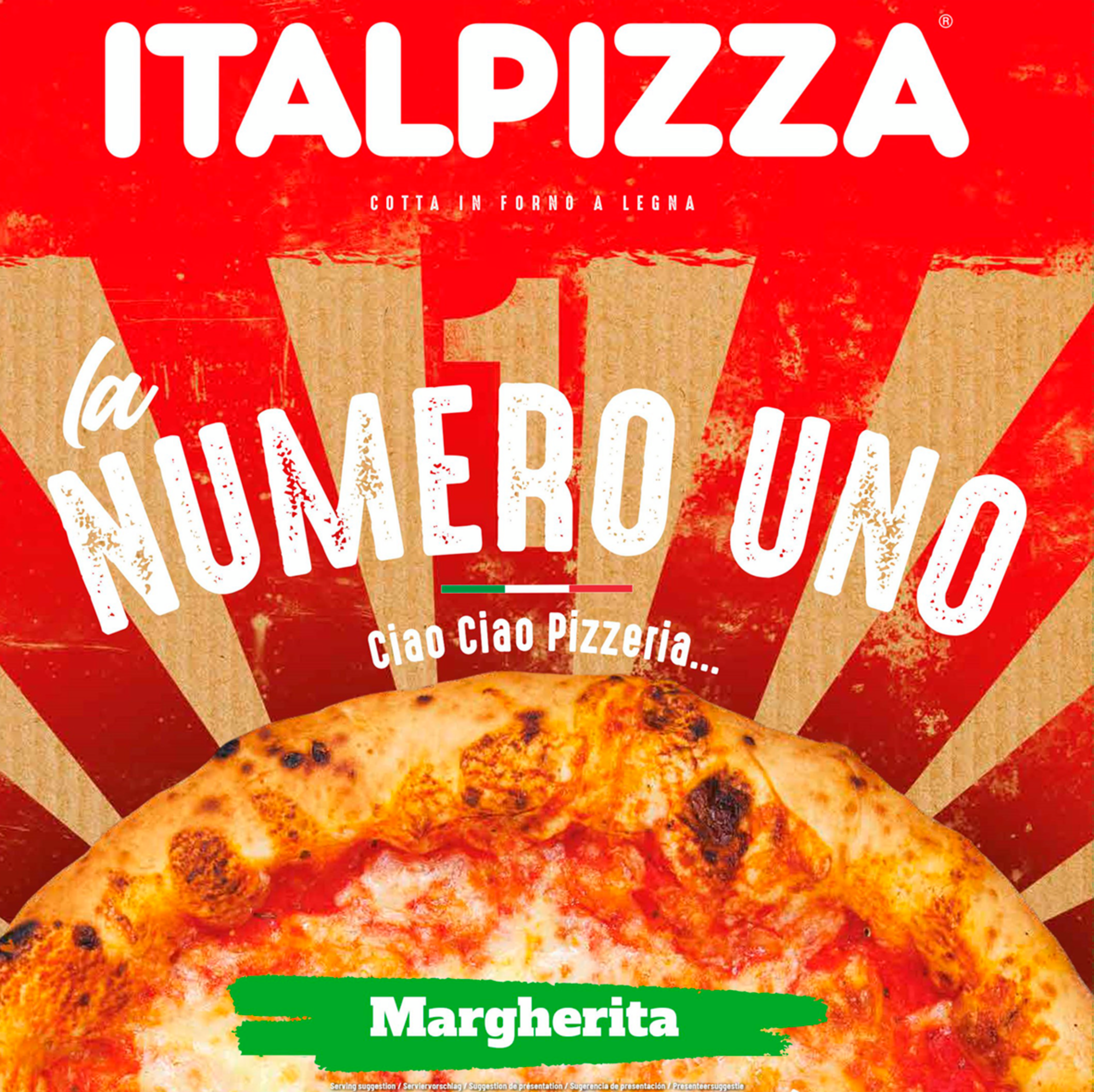 Pizza la numero uno margherita surgelée
"ITALPIZZA"