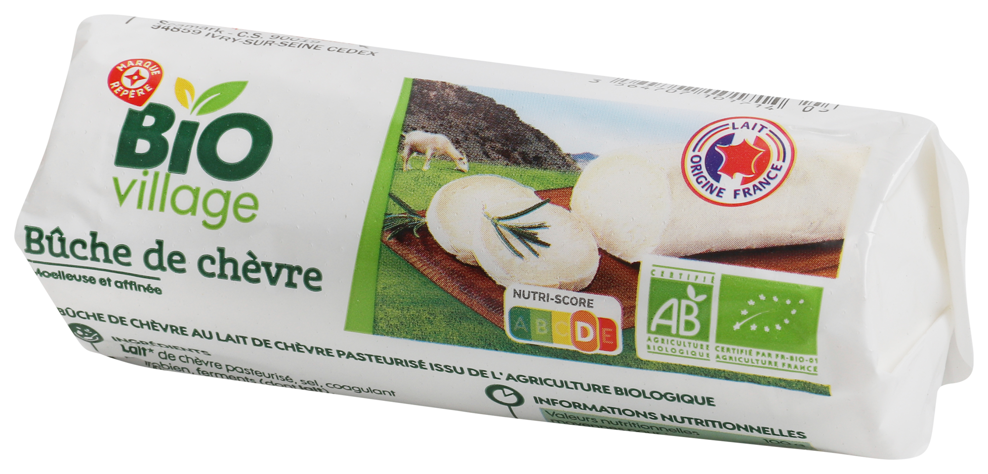 BÛCHE DE CHÈVRE 21% DE MAT.GR. BIO