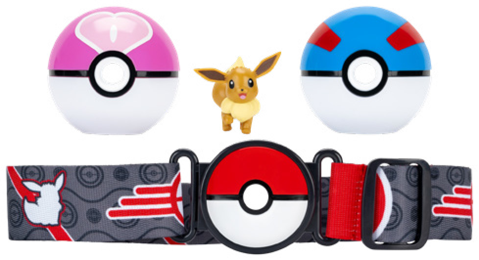 CEINTURE 2 POKEBALLS - ÉVOLI