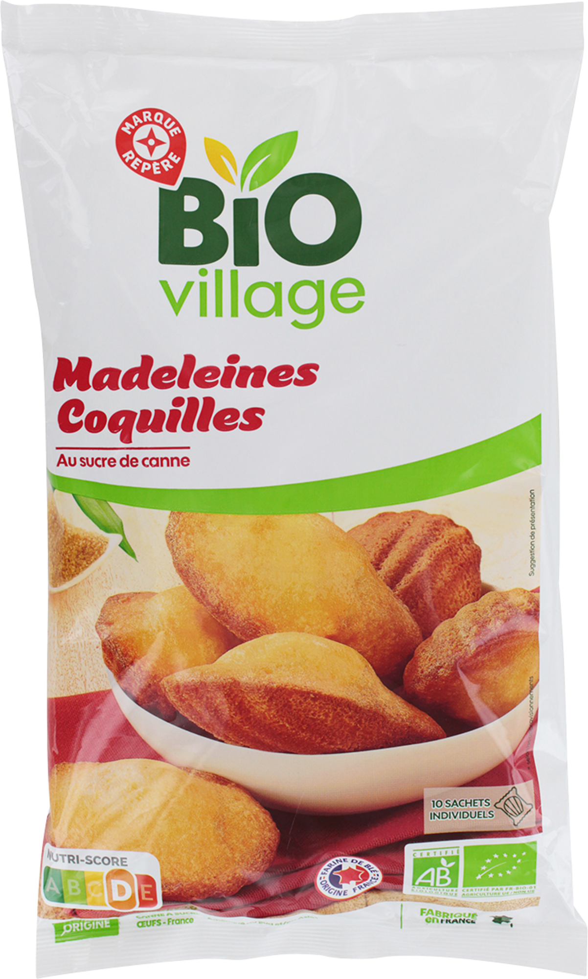 MADELEINES COQUILLES BIO