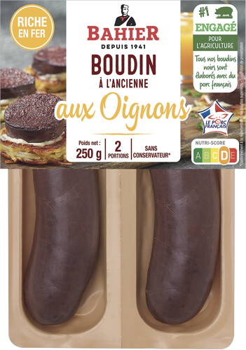 BOUDINS NOIRS AUX OIGNONS À L’ANCIENNE