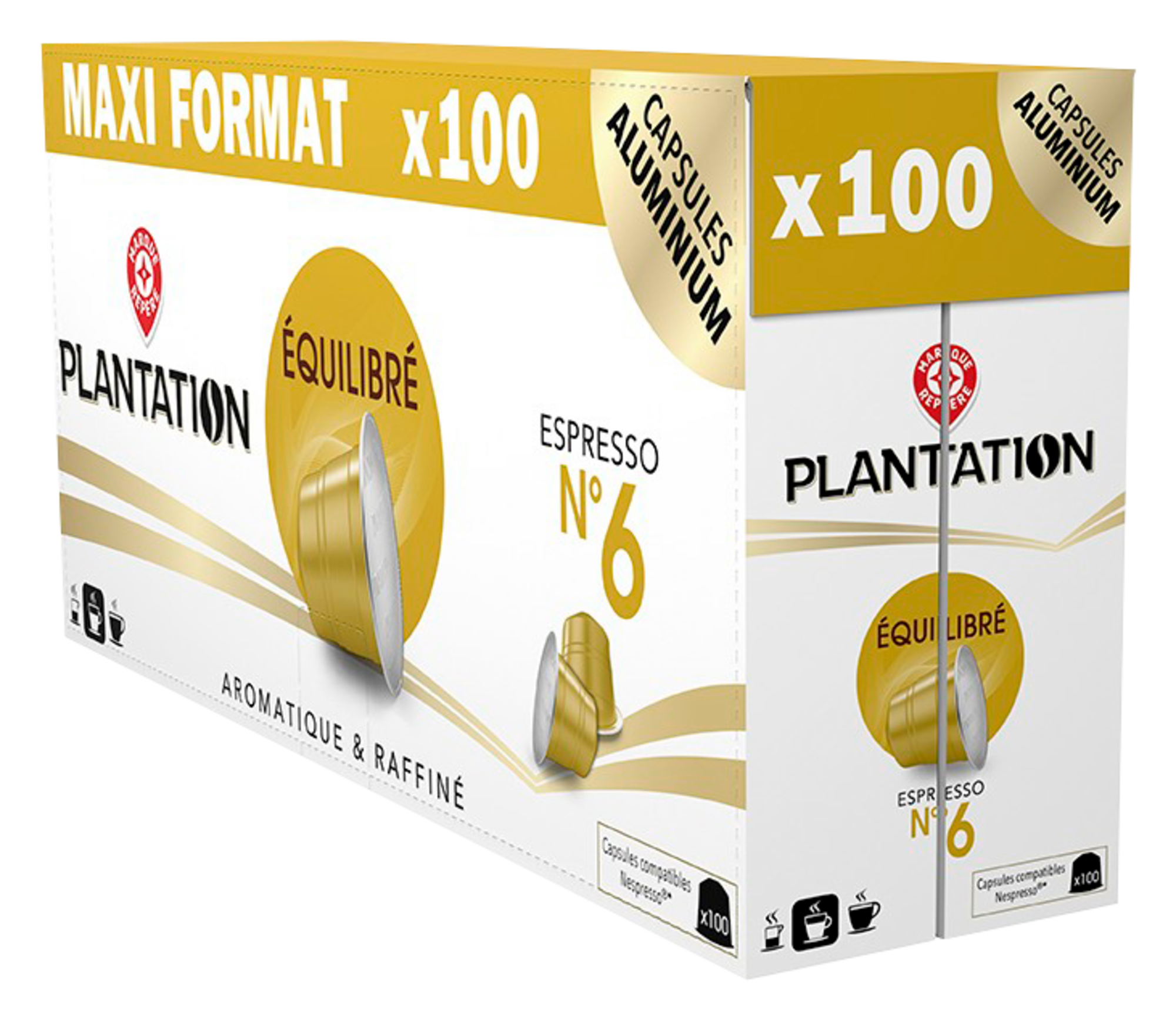 LOT DE 100 CAPSULES DE CAFÉ 