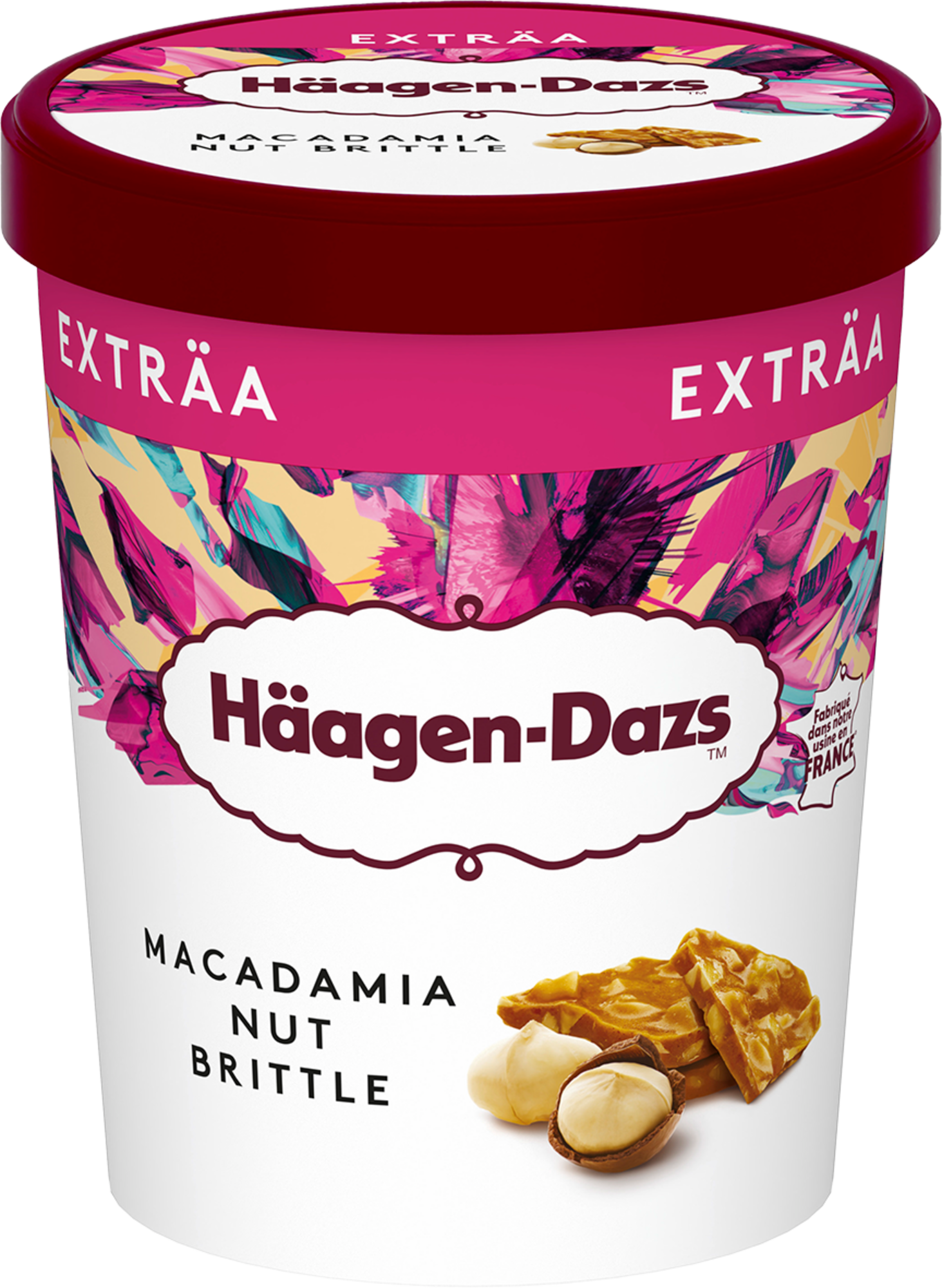Pot de crème glacée Exträa Macadamia Nut Brittle