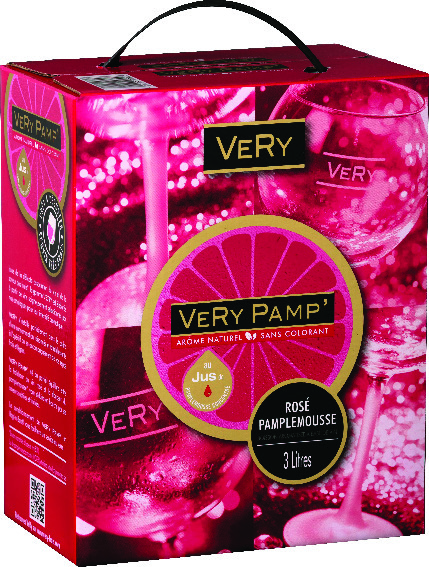 BOISSON À BASE DE VIN ROSÉ PAMPLEMOUSSE VERY PAMP’