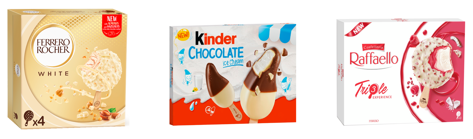 SUR LES PRODUITS PRÉSENTS EN MAGASIN DE LA GAMME "KINDER BUENO", "FERRERO ROCHER" ET "RAFFAELLO" AU RAYON SURGELE