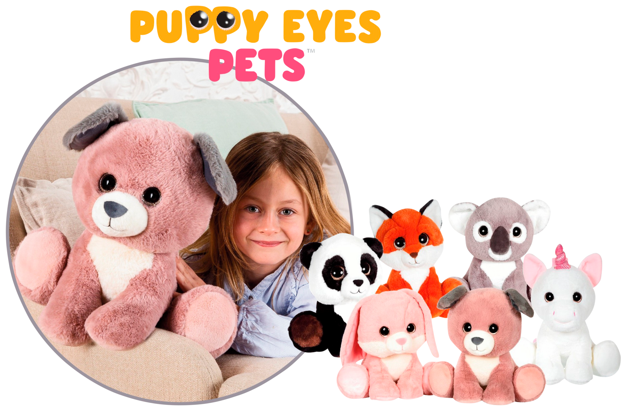 Peluche puppy eyes pets 