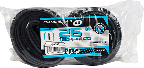 2 CHAMBRES À AIR 26”