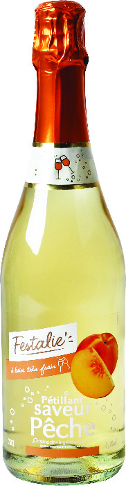 PÉTILLANT AROMATISÉ PÊCHE FESTALIE