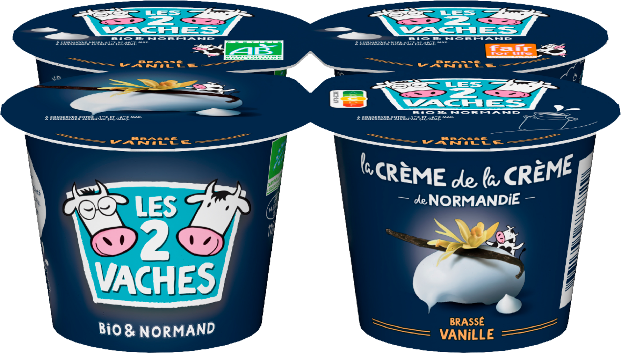 Yaourt Crème de la Crème Brassé Vanille