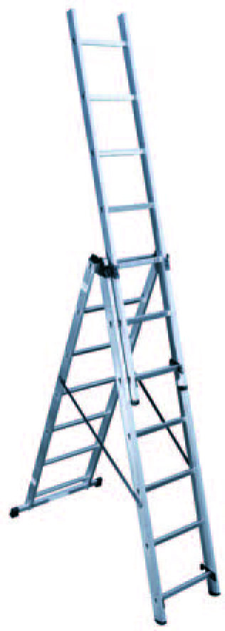 ÉCHELLE MULTIPOSITION 3 X 7 ÉCHELONS